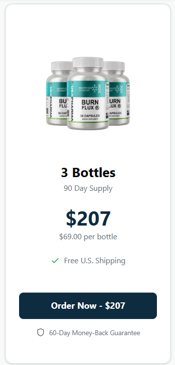 burnflux 3 bottles price